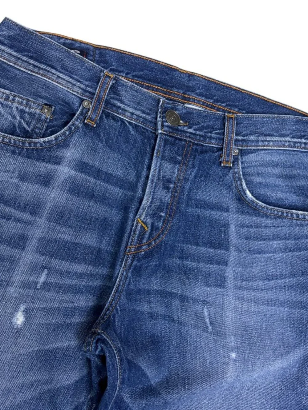 TRUE RELIGION Jeans GENO Relaxed Slim Designer Denim Pants Mens 32x34